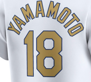 2025 новые сшитые бейсбольные майки Los Angeles #18 Yamamoto #17 Ohtani - Product Image 2