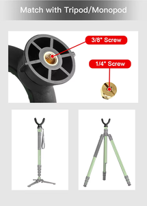 Supporto a V in ABS Leggero per Treppiede da Caccia, Monopiede e Bastone da <span class=keywords><strong>Tiro</strong></span> - Product Image 6