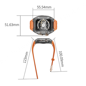 HUANLONG-Correas de reloj inteligente de cuerpo completo, 40, 45, 46, 49mm, con estuche, reloj inteligente 4-10 SE, Correa Ultra 2 de goma para Apple Watch - Product Image 4