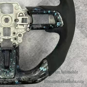 The Most Popular Forged Carbon Fiber Alcantara Steering <b>Wheel</b> for Ford Mustang Car Steering <b>Wheel</b> - Product Image 2