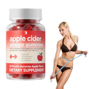 Cuka cuka apel organik Gummies 1000 AMP permen lembut digunakan untuk manajemen berat badan suplemen detoksifikasi - Product Image 1