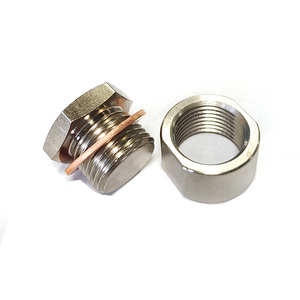 ชุดปลั๊กเชื่อมท่อไอเสียเกรดอุตสาหกรรม M18x1.5 ผลิตจากเหล็กชุบนิกเกิล พร้อมปะเก็นทองแดง ผลิตด้วยเครื่อง CNC สำหรับการดัดแปลงท่อไอเสีย - Product Image 6