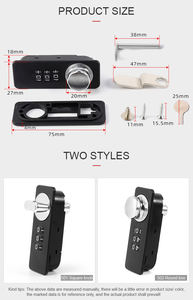 メカニカルミニキーパッドファイル電子キャビネット3デジタルコンビネーション隠しカムロングオフィスメタルデスク引き出しロック - Product Image 5