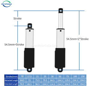 Atuador Linear Elétrico Inteligente Mini OEM 6V/12V/24V 10MM com <span class=keywords><strong>Motor</strong></span> <span class=keywords><strong>DC</strong></span> e Feedback de Posição Personalizado - Product Image 4