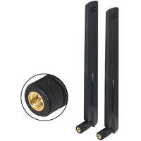 Antenne WiFi double bande 2,4G 5,8G à gain élevé 18dBi omnidirectionnelle avec connecteur S-MA mâle pour routeur sans fil, antenne WiFi externe