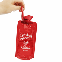 Pochettes souples à bec verseur aseptiques en plastique CPP pour emballage de liquides (vin, jus, soda) – Logo personnalisé, tailles sur mesure, impression offset