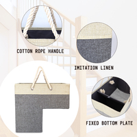 Panier de rangement moderne pour vêtements et jouets fait main pour la maison Panier à linge pour escalier Panier de rangement pour escalier en bois