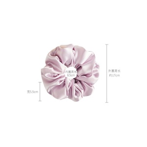 ที่มัดผมทำจากผ้าซาตินมัดผมทำจากผ้าไหมพิมพ์โลโก้ได้ตามต้องการ - Product Image 6