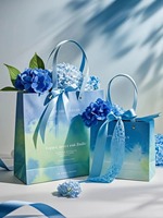 Fleurs romantiques 250g sac en papier Kraft nouvel emballage de fournitures florales pour gâteaux 30*28*28CM sac cadeau Floral