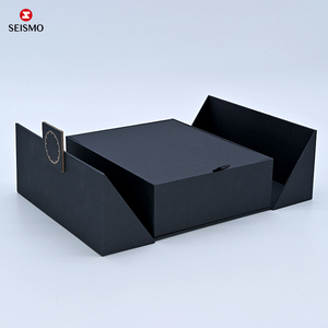 Tùy chỉnh sang trọng màu đen LED collectables Khuy măng sét và đinh tán thiết lập tiền xu lưu niệm thẻ Bộ sưu tập gói Vòng cổ Hộp thiết kế - Product Image 3