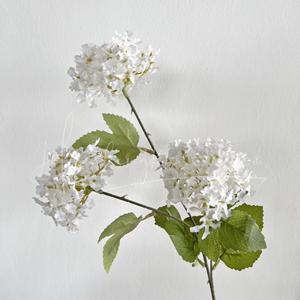 Flores de Hortensia Artificiales, Rama Individual, Seda Blanca, Alta Simulación, Decoración de Bodas, Accesorios de Fotografía para Exteriores, Decoración del Hogar - Product Image 1
