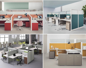 Tùy chỉnh hiện đại mở không gian làm việc Modular coworking nhân viên văn phòng làm việc trạm văn phòng cubicle Máy Trạm trung tâm cuộc gọi với ngăn kéo - Product Image 6