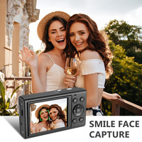Appareil photo numérique 4K tout-en-un 75MP, double écran HD, Time-Lapse, mode Beauté et micro intégré pour l'enregistrement quotidien et la création de contenu