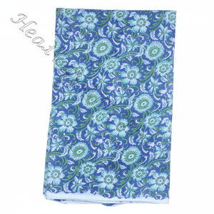 Tissu de couture teint en couleur naturelle à imprimé floral Tissu de coton Voile indien Tissu bloc à la main par cour Teint naturel Eco - Product Image 1