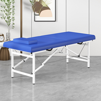 Table de massage professionnelle réglable en cuir PU, lit pliable avec repose-tête amovible, pour services de spa et beauté, portable pour salon