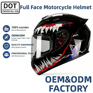 Casque de <span class=keywords><strong>moto</strong></span> intégral OEM/ODM, nouveau modèle en ABS, homologué DOT, à libération rapide, double visière pour adultes, motoneige, motocross - Product Image 1