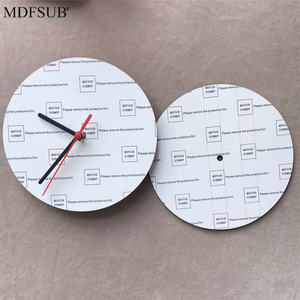MDFSUBホームデコレーション5mmラウンド昇華ブランクMDFクロック17cm/19cm/20cm昇華ブランクMdfウォールクロックDIY印刷用 - Product Image 4