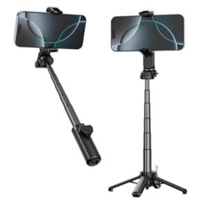 Mini telefono portatile Selfie Stick di piccole dimensioni di stoccaggio luce in piedi treppiede palmare utilizzato per esterno porta telefono - Product Image 1