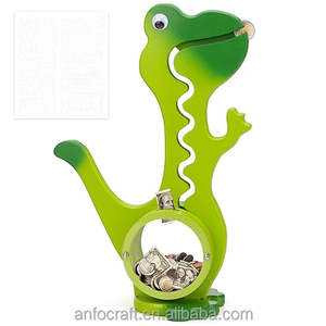 2024 jouet en bois dinosaure calendrier étagère enfants tirelire avec plusieurs motifs d'animaux tirelires pour les tout-petits bébé garçons filles - Product Image 2