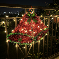 Lampe LED 3D en forme de pain d'épices de Noël, lumières en fil de cuivre, piles, DIY, éclairage constant, décoration de Noël, ornement de table, lumière décorative