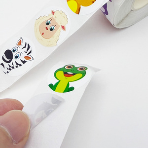 Rotolo di Adesivi Personalizzati con Animali Cartoon, Impermeabili, Autoadesivi, Etichette Educative per Bambini, Adesivi per <span class=keywords><strong>Asilo</strong></span> e Scuola - Product Image 2