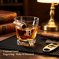 Verre à shot de whisky en cristal sans plomb, mini carré, avec logo personnalisé, design de luxe pour cadeaux d'affaires haut de gamme et décoration de bar à domicile