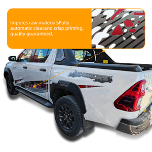 2023 personalizado Auto Wrapping hilux 4x4 PIC Kup rayas vehículo lado vinilo coche cuerpo calcomanía pegatinas para coche toyota - Product Image 2