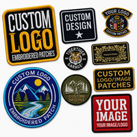 Écussons personnalisés avec logo, transfert thermique, étiquettes tissées, broderies, badges en tissu pour vêtements, thermocollants