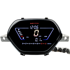 Ensemble de compteur de vitesse de moto pour Honda <span class=keywords><strong>Wave</strong></span> 100 <span class=keywords><strong>Wave</strong></span> 110 Tableau de bord Instrument Cluster OEM Remplacement - Product Image 1