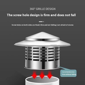 Cubierta <span class=keywords><strong>de</strong></span> Acero Inoxidable <span class=keywords><strong>para</strong></span> <span class=keywords><strong>Tubo</strong></span> <span class=keywords><strong>de</strong></span> Escape <span class=keywords><strong>de</strong></span> Techo, Protector <span class=keywords><strong>de</strong></span> <span class=keywords><strong>Chimenea</strong></span> Impermeable, <span class=keywords><strong>Tapa</strong></span> <span class=keywords><strong>de</strong></span> Ventilación <span class=keywords><strong>para</strong></span> Sistemas HVAC - Product Image 5