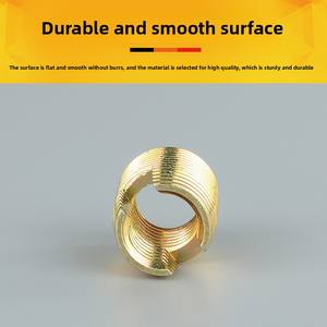 Insertos Roscados Autoperforantes de Acero al Carbono con Recubrimiento de Zinc, Tipo 302, Manguito de Zinc de Color para Reparación de Roscas - Product Image 2