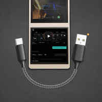 Kabel RAVIAD 15CM USB-C ke USB-A 3A Pengisian Cepat Ringan Berbahan Nilon Kepang untuk IPhone///Google-Hitam