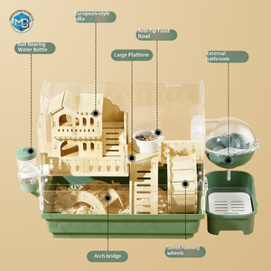 <span class=keywords><strong>Cage</strong></span> <span class=keywords><strong>à</strong></span> hamster en bois massif, résistante aux rongeurs, grande villa avec boîte d'alimentation pour hamster doré, fabriquée en Chine - Offre Spéciale - Product Image 1