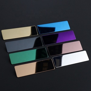 <span class=keywords><strong>Plaque</strong></span> nominative vierge en acier inoxydable pour sublimation, idéale pour les entreprises - Offre spéciale - Product Image 1