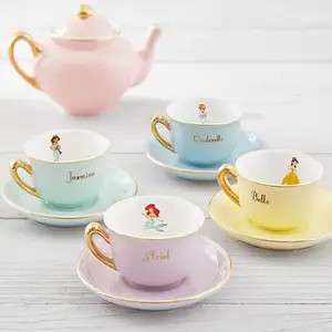 Cheap atacado bule e copo chá conjunto bule e copo porcelana cerâmica chá pote conjunto