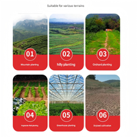 Planteuse d'ail à quatre roues motrices, anti-chocs, résistance à l'usure pour les terres montagneuses/de vallée/argileuses, pièce de machinerie agricole