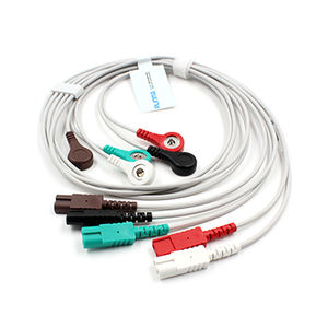 Plinma สายเคเบิล <span class=keywords><strong>ECG</strong></span> ทางการแพทย์5สายตะกั่ว <span class=keywords><strong>ECG</strong></span> - Product Image 3