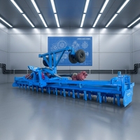 Herse rotative pliable de 6 m pour la préparation des semis et le travail secondaire du sol – Garantie 1 an