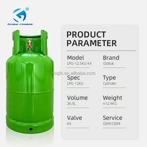 Cilindro de Gas LPG de Baja Presión de 12.5 kg, Tanque de <span class=keywords><strong>Propano</strong></span> Recargable de Acero de 26.5 L, Suministro de Combustible para el Mercado Africano - Product Image 4