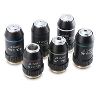195 objectif achromatique 4X 10X 20X 40X 60X 100X pour Microscope biologique RMS 20.2mm accessoires de Microscope optique