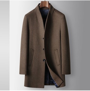 Abrigo de Hombre para Otoño e Invierno, con Cuello Chal, Largo Medio, <span class=keywords><strong>Acolchado</strong></span> y Grueso, Estilo Juvenil y Ejecutivo, sin Cuello - Product Image 5