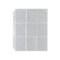 Pages d'album de protection pour cartes de jeu en film rétractable souple translucide PP sur mesure avec 11 trous et 9 pochettes