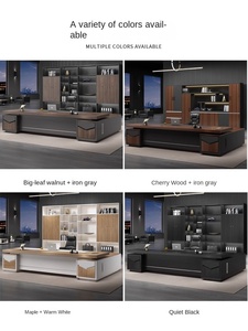 Giám sát hiện đại bàn văn phòng với khung thép chất lượng tốt văn phòng giám đốc Thiết kế bàn văn phòng và Bộ ghế - Product Image 3