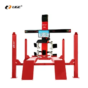 LIGE COMBO Radsortiermaschine Autowerkstatt große 3D-Radsortierung und 4-Säulen-Autoliftmaschinen-Combo