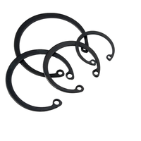 Circlip en acier noir Din 472 du fabricant Rondelles de blocage internes Anneau de retenue de type normal pour alésages Circlip haute résistance 65Mn