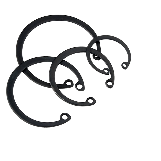 Manufacturer's Din 472 Black Steel Circlip Internal Lock Washers Normal Type Retaining Ring for Bores 65Mn High Strength Circlip