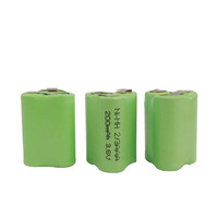 Paket Baterai Isi Ulang NiMH 3.6V 200mAh 2/3 AAA Bersertifikasi CE RoHS, Pasokan Pabrik untuk Lampu Tenaga Surya dan Alarm Keamanan