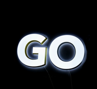 Lettres lumineuses étanches pour restaurants, enseignes, panneaux publicitaires, designs pour magasins, enseignes LED électroniques 3D, panneaux extérieurs, logo