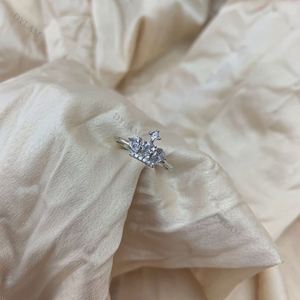 Dylam Custom 925 Sterling Silver <b>Couple</b> Cubic Zirconia Crown Shape Zircon Diamond Wedding Engagement <b>Rings</b> Jewelry Women <b>Ring</b> - Product Image 5