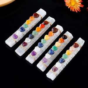 Donghai, cristales curativos, piedras de meditación, cuentas de alambre envuelto, palo de selenita, Varita de cristal Reik Chakra para regalos de meditación de Yoga - Product Image 6